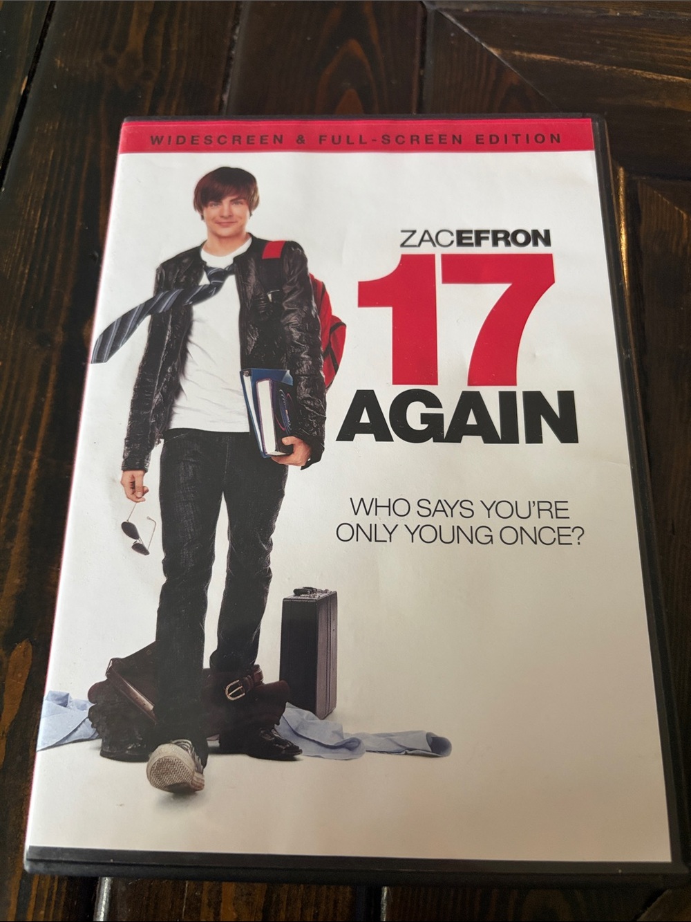 17 Again DVD - White & Red Cover (Zac Efron)